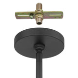 Tremolo 60-inch 2-light Textured Black and Champagne Gold Linear Chandelier