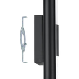 Colton 18-inch 2-light Textured Black 5CCT LED Vanity Light with Etched Opal Glass Shades