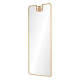 Kepler Full Length Mirror Gold Leaf By Renwil