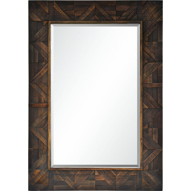 Madden Wall Mirror Dark Brown By Renwil