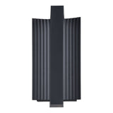Jubilee 12-inch Matte Black 5CCT LED Exterior Wall Sconce