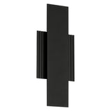 Jacks 15-inch Textured Black 5CCT LED Exterior Wall Sconce