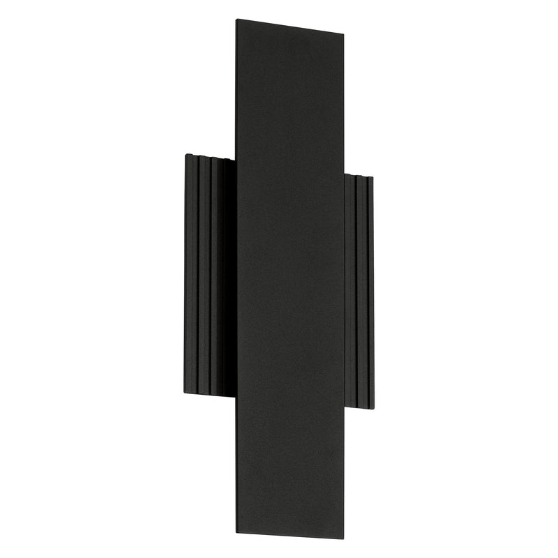 Jacks 15-inch Textured Black 5CCT LED Exterior Wall Sconce