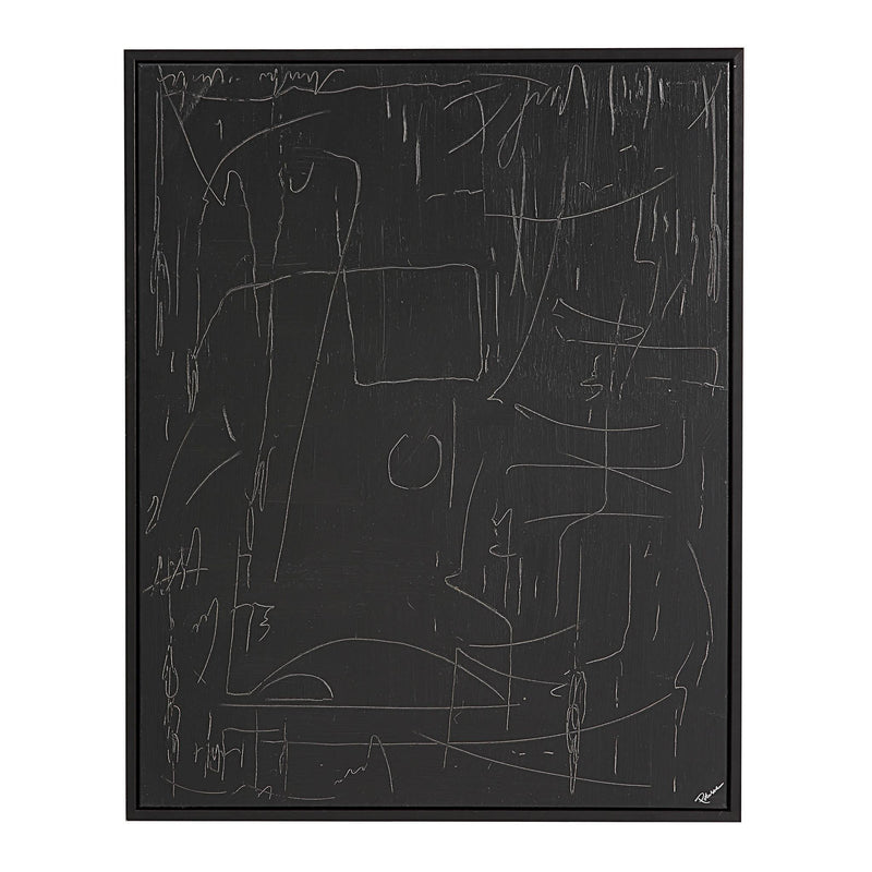 Haiku  Canvas Art Black By Renwil