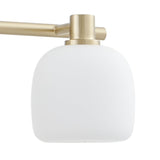 Valentina 24-inch 3-light Champagne Gold Vanity Light with Etched Opal Glass Shades