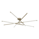 Overture 48-inch 8-light Champagne Gold 5CCT LED Chandelier