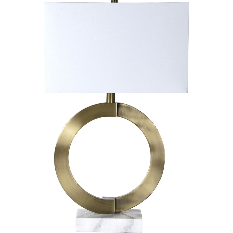 Skylar Table Lamp Antique Brass By Renwil
