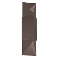 Brera 20-inch 2-light Matte Black and Textured Black Exterior Wall Sconce