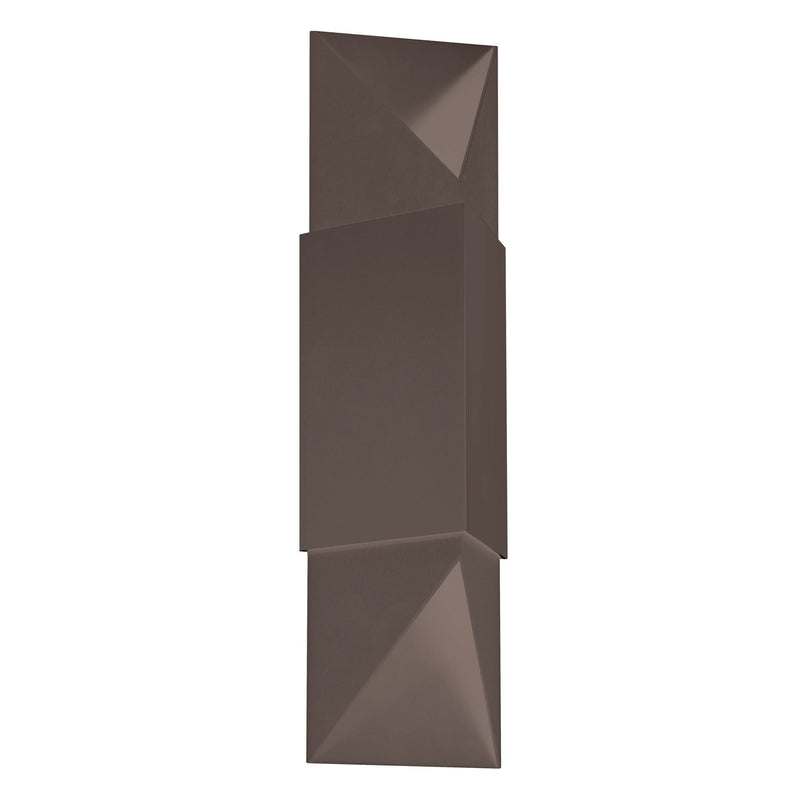Brera 20-inch 2-light Matte Black and Textured Black Exterior Wall Sconce