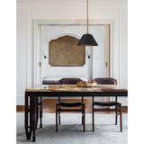 Mcgill 16-inch 1-light Natural Brass Pendant Light with Matte Black and Gold Metal Shade