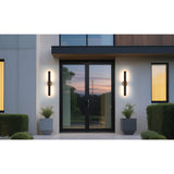Jacks 36-inch Architectural Bronze 5CCT LED Exterior Wall Sconce