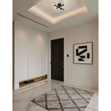 Manhattan 18-inch 6-light Matte Black LED Wall Sconce