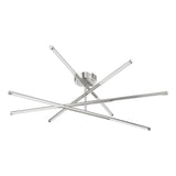 Overture 36-inch 8-light Polished Nickel 5CCT LED Chandelier