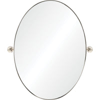 Azalea Wall Mirror Nickel Plated By Renwil