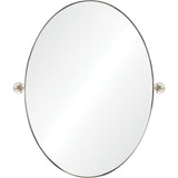 Azalea Wall Mirror Nickel Plated By Renwil