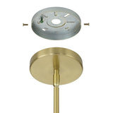 Julep 12-inch 3-light Brushed Gold Pendant Light with Opal Glass Shades