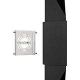 Brera 30-inch 2-light Matte Black and Textured Black Exterior Wall Sconce