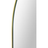 Beckah Wall Mirror Satin Brass By Renwil