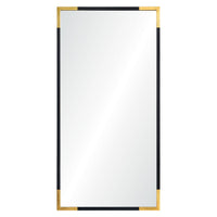 Osmond Wall Mirror Gold Leaf, Black By Renwil