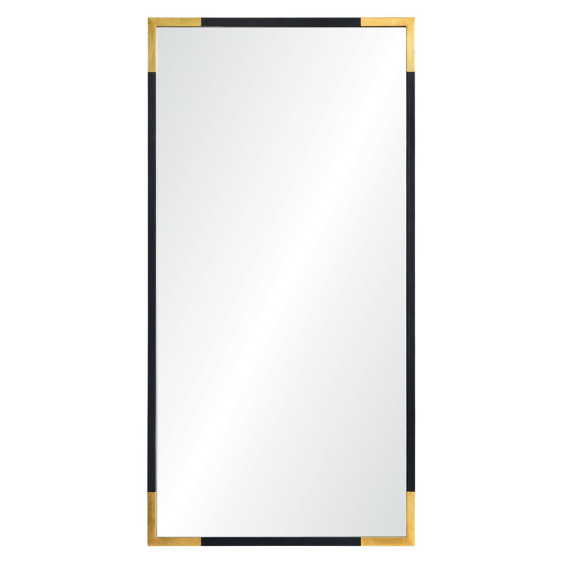 Osmond Wall Mirror Gold Leaf, Black By Renwil