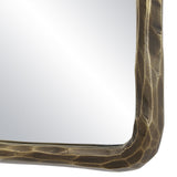 Ivory Wall Mirror DARK ANTIQUE BRUSHED BRASS By Renwil