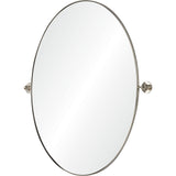Azalea Wall Mirror Nickel Plated By Renwil