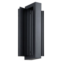 Jubilee 12-inch Matte Black 5CCT LED Exterior Wall Sconce
