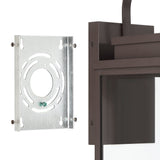 Hillside 20-inch 2-light Dark Bronze Exterior Wall Sconce with Clear Glass