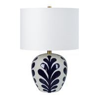 Darina Table Lamp Off-White And Navy By Renwil