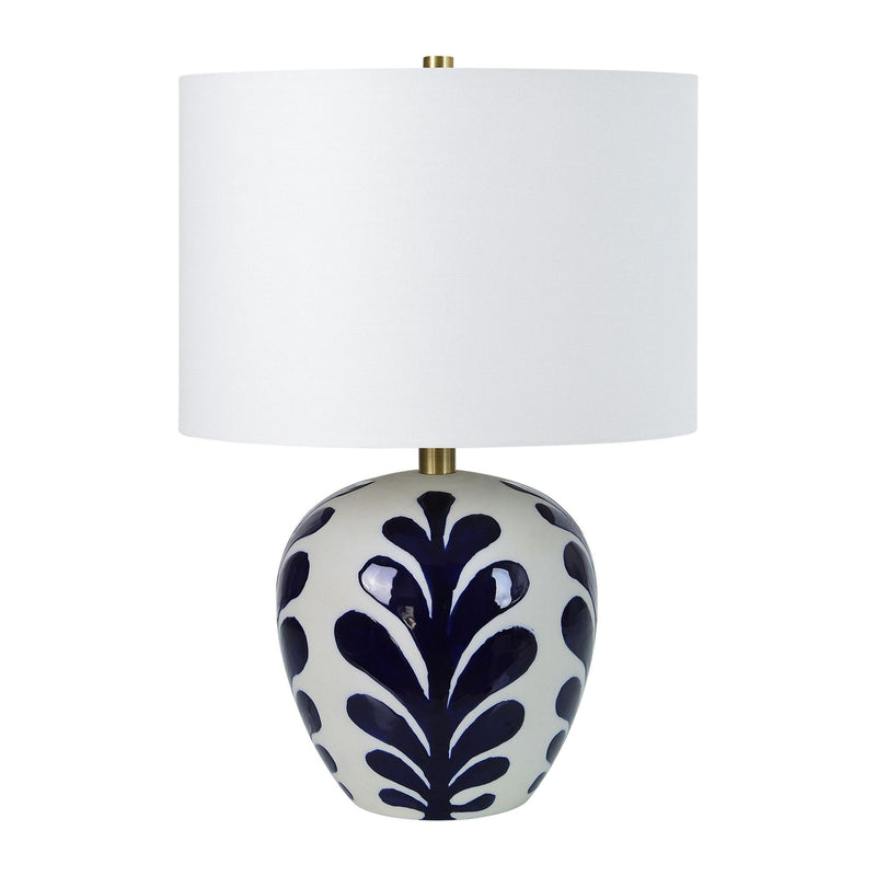 Darina Table Lamp Off-White And Navy By Renwil