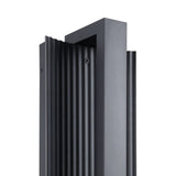 Jubilee 12-inch Matte Black 5CCT LED Exterior Wall Sconce