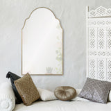 Natasha Wall Mirror Antique Silver Leaf By Renwil
