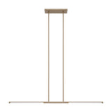 Overture 48-inch 2-light Champagne Gold 5CCT LED Linear Chandelier