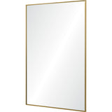 Raydon Wall Mirror Satin Brass By Renwil
