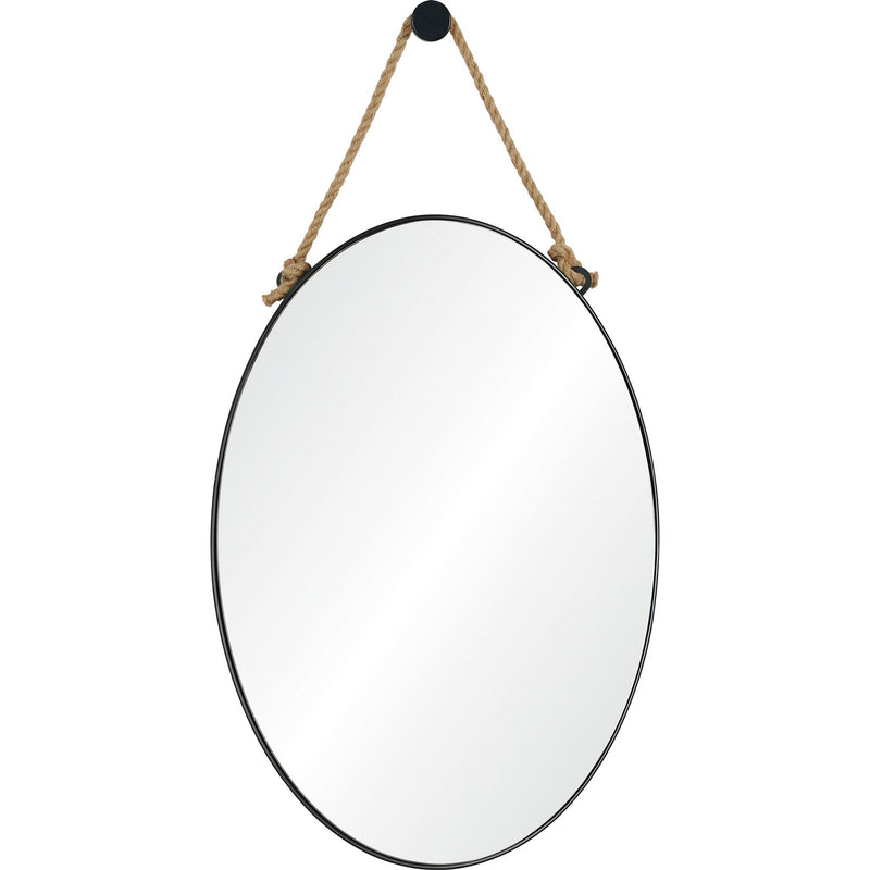 Parbuckle Wall Mirror Black By Renwil
