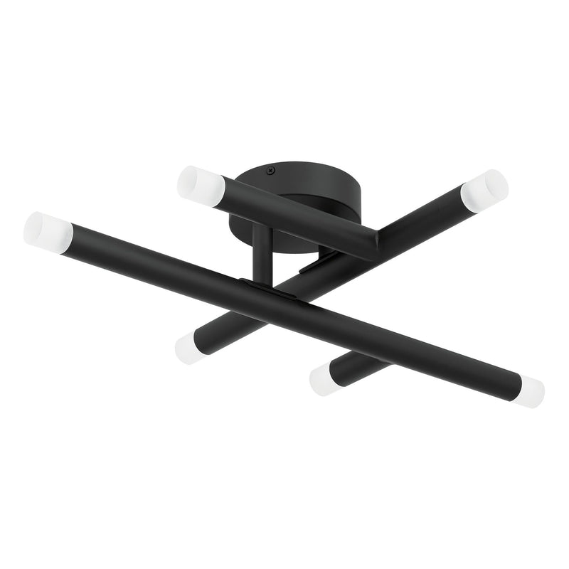 Manhattan 18-inch 6-light Matte Black LED Wall Sconce