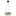 Grazia 15-inch Matte Black and Brushed Gold LED Convertible Pendant