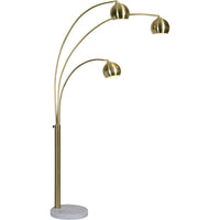 Dorset Floor Lamp Satin Brass By Renwil