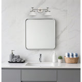 Tremolo 20-inch 2-light Brushed Nickel and Polished Nickel Vanity Light with Etched Opal Glass