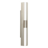 Colton 30-inch 2-light Brushed Nickel 5CCT LED Vanity Light with Etched Opal Glass Shades