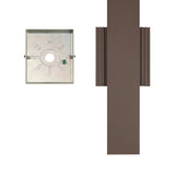 Jacks 22-inch Architectural Bronze 5CCT LED Exterior Wall Sconce