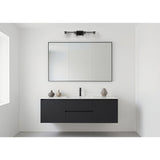 Gilford 33-inch 4-light Matte Black Vanity Light with Clear Glass Shades