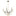 Sussex 29-inch 6-light Champagne Gold and Black Faux Leather Chandelier