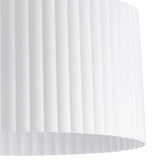 Leilani 11-inch 1-light Brushed Nickel Semi-Flush Mount with Matte White Metal Shade