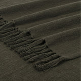 Chalamet Throw Blanket Olive By Renwil