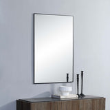Amara Wall Mirror Matte Black By Renwil