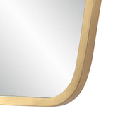 Mocha Wall Mirror SATIN BRASS By Renwil