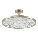 Courtney 24-inch Champagne Gold 5CCT LED Convertible Pendant with Clear Water Glass