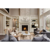 Montclair 38-inch 12-light Forged Bronze and Natural Alabaster Chandelier