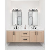 Jared 24-inch 3-light Matte Black Vanity Light with Clear Glass Shades